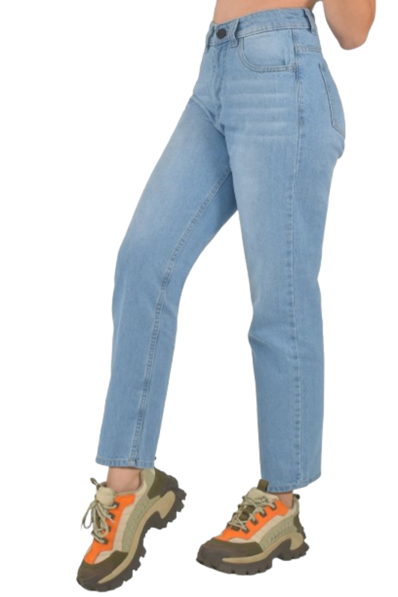 PANTALON MUJER  DENIM TIPO MOM